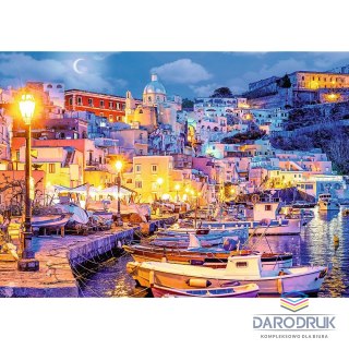 Trefl Puzzle Wyspa Procida nocą, Włochy 1000 el. Trefl (10794)
