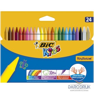 Bic Kids Kredki świecowe Plastidecor 24 kol 24 kol. Bic Kids (829772)
