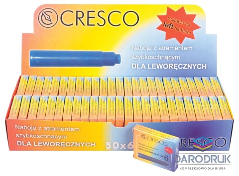 Cresco Naboje krótkie szybkoschnące dla leworęcznych niebieskie Cresco (080060)
