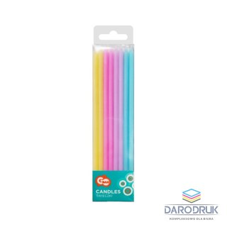 Godan Świeczka urodzinowa cinkie pastel mix 16 sztuk Godan (SF-SPMI)