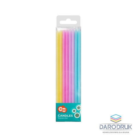 Godan Świeczka urodzinowa cinkie pastel mix 16 sztuk Godan (SF-SPMI)