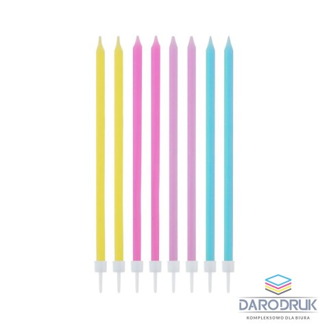 Godan Świeczka urodzinowa cinkie pastel mix 16 sztuk Godan (SF-SPMI)