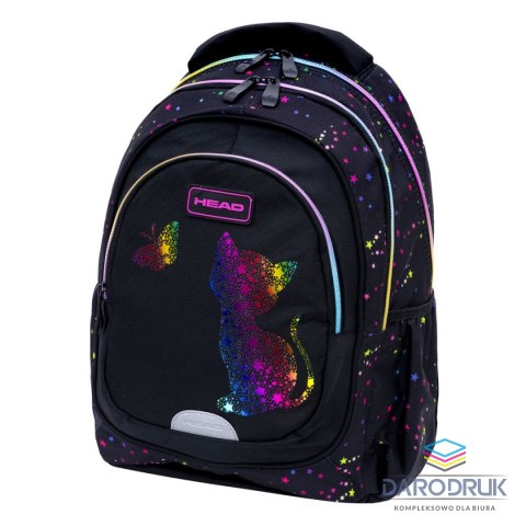 Head Plecak Golden Effect Rainbow Kitty Head (502025032)