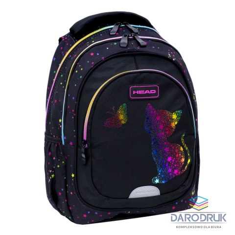 Head Plecak Golden Effect Rainbow Kitty Head (502025032)
