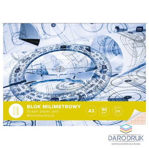 Interdruk Blok milimetrowy A3 20k Interdruk (BLMIA3)