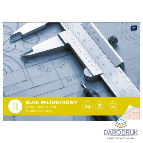 Interdruk Blok milimetrowy A3 20k Interdruk (BLMIA3)