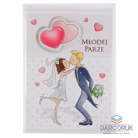 Kartka składana A6 poduszka ślub (5902221800856)