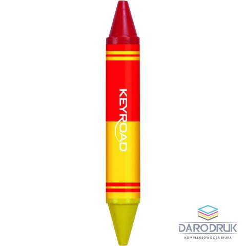 Keyroad Kredki świecowe 6 szt dwustronne 6 kol. Keyroad (KR972803)