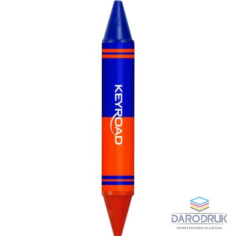 Keyroad Kredki świecowe 6 szt dwustronne 6 kol. Keyroad (KR972803)