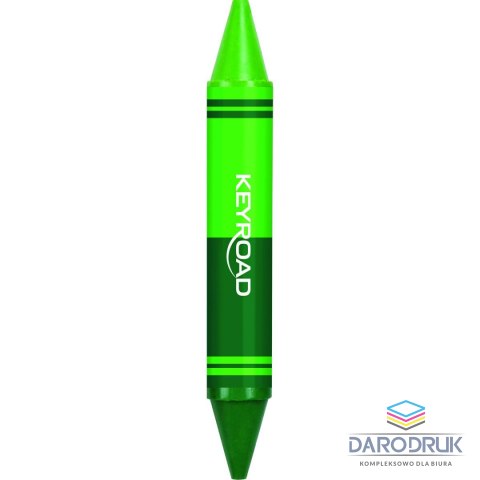 Keyroad Kredki świecowe 6 szt dwustronne 6 kol. Keyroad (KR972803)