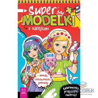Książka dla dzieci Supermodelki z naklejkami. Kolorowanka przyjaciółki zwierząt