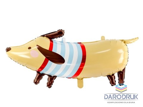 Partydeco Balon foliowy Jamnik, 90x40cm, mix 15,5cal Partydeco (FB60)