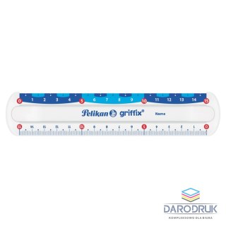 Pelikan Linijka plastik Griffix 822275 15cm Pelikan (300000445)