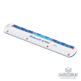 Pelikan Linijka plastik Griffix 822275 15cm Pelikan (300000445)