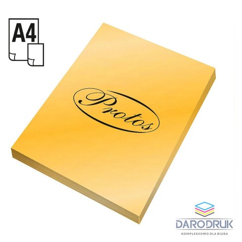 Protos Papier kolorowy A4 złoty 20k. 170g Protos