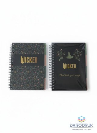 Rexus Notes (notatnik) B5 WICKED 96k. krata/tagi Rexus