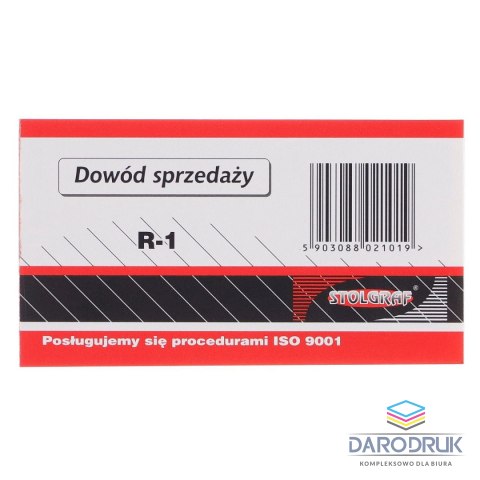 Stolgraf Druk offsetowy A7 paragon A7 R1 100k. Stolgraf