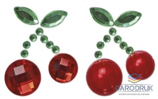 Titanum Kryształki Craft-Fun Series 8 szt cherry czerwono-zielony Titanum (23mH0301)