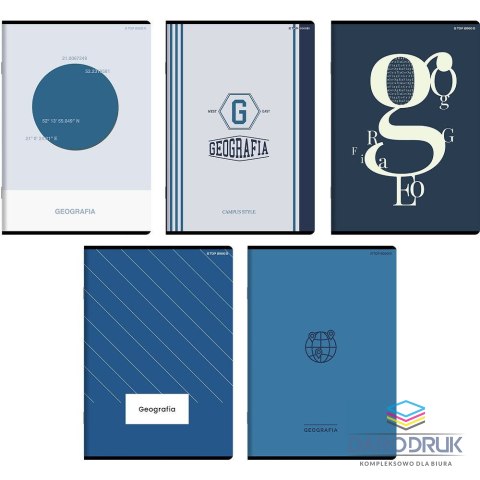 Top 2000 Zeszyt A5 geografia 60k. 70g krata Top 2000 (400183679)