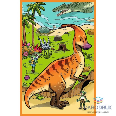Trefl Puzzle Trefliki w świecie dinozaurów 3x80 el. Trefl (34888)