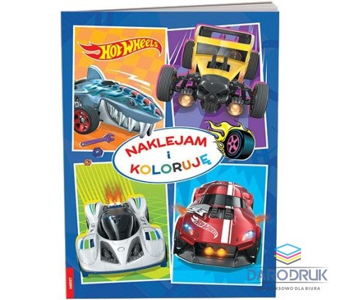 Ameet Książka dla dzieci Hot Wheels™. Naklejam i Koloruję Ameet (NAK 1601)