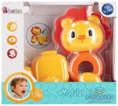 Bam Bam Zabawka edukacyjna Lew modułowy Bam Bam (569118)