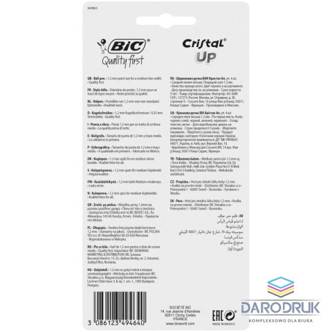 Bic Długopis Cristal wkład mix 1,2mm Bic (949871)
