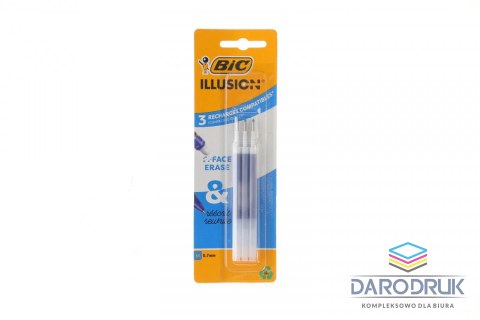 Bic Wkład do długopisu 3sztL wkład niebieski 0,7mm Bic (516517)