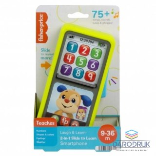 Fisher Price Telefon zabawkowy smartfonik 2w1 przesuwaj i ucz się Fisher Price (HNL43)