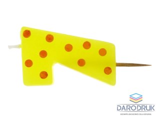 Godan Świeczka urodzinowa PIKER GROCHY URODZINOWE Godan (SWCG7-MM)