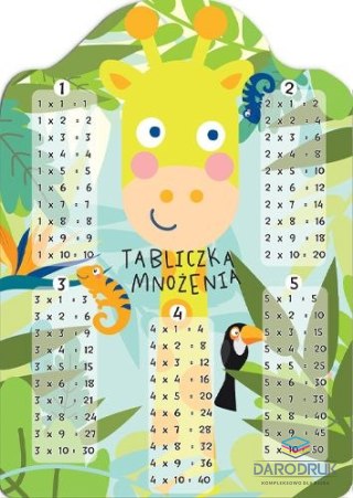 Henry Tabliczka mnożenia Karta EDU Tabliczka Mnożenia Żyrafa Henry (5905701487721)