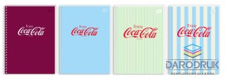 Interdruk Kołozeszyt (kołonotatnik) A6 COCA COLA SOFT TOUCH 80k. 70g krata Interdruk