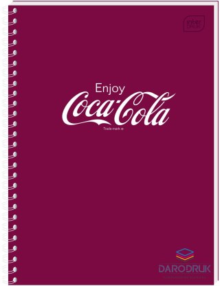Interdruk Kołozeszyt (kołonotatnik) A6 COCA COLA SOFT TOUCH 80k. 70g krata Interdruk