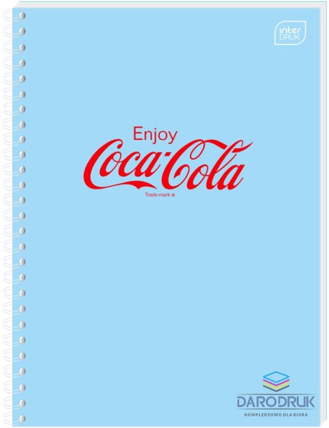 Interdruk Kołozeszyt (kołonotatnik) A6 COCA COLA SOFT TOUCH 80k. 70g krata Interdruk