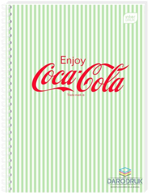 Interdruk Kołozeszyt (kołonotatnik) A6 COCA COLA SOFT TOUCH 80k. 70g krata Interdruk