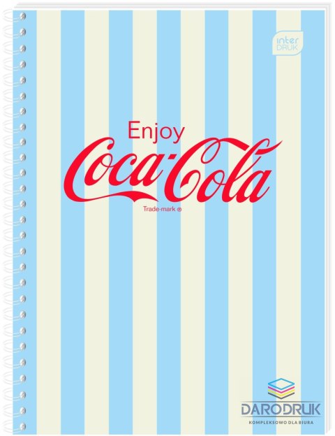 Interdruk Kołozeszyt (kołonotatnik) A6 COCA COLA SOFT TOUCH 80k. 70g krata Interdruk