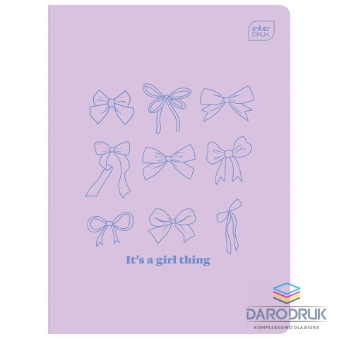 Interdruk Zeszyt A5 GIRLS mix 60k. 70g krata Interdruk
