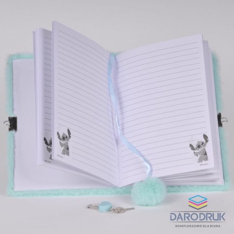 Paso Pamiętnik A5 pluszowy Stitch Paso (DS25FF-3676)