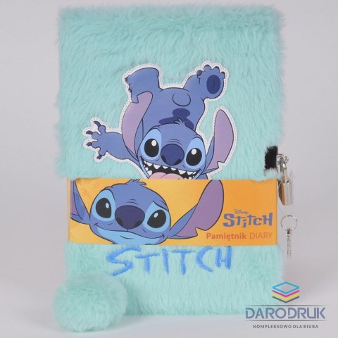 Paso Pamiętnik A5 pluszowy Stitch Paso (DS25FF-3676)