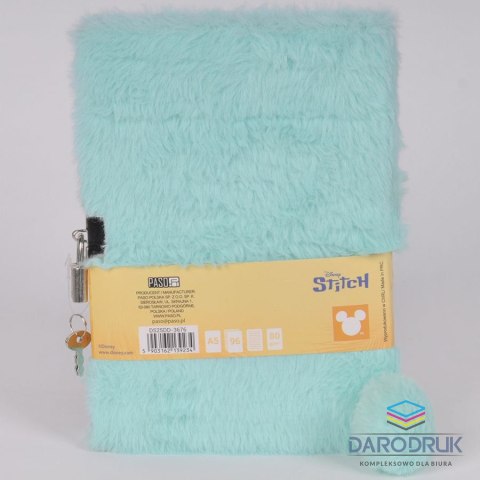 Paso Pamiętnik A5 pluszowy Stitch Paso (DS25FF-3676)