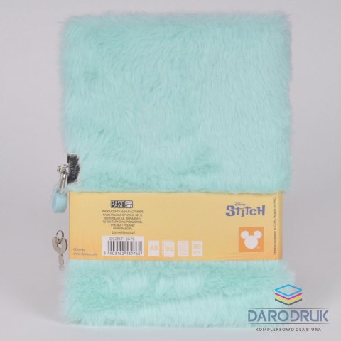 Paso Pamiętnik A5 pluszowy Stitch Paso (DS25FF-3676)