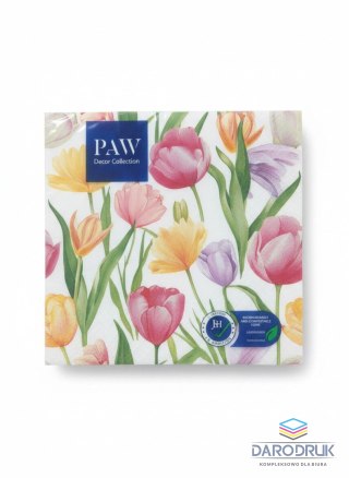 Paw Serwetki Lunch Tulip Dream Pattern mix papier [mm:] 330x330 Paw (SDL149300)
