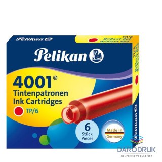 Pelikan Naboje krótkie TP/6 czerwony 301192 czerwony Pelikan (400142567)