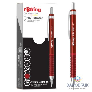 Rotring Ołówek automatyczny TIKKY RETRO RED MP 0,7 0,7mm Rotring (2202631)