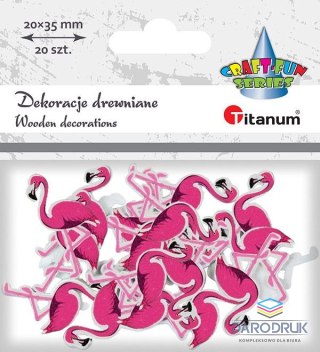 Titanum Ozdoba drewniana Craft-Fun Series flamingi Titanum (MTCR-WDC878)