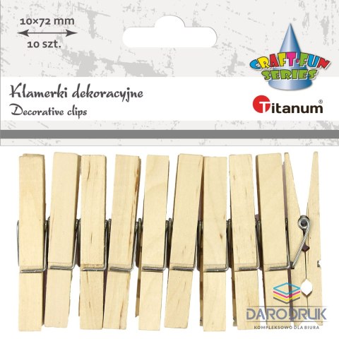 Titanum Ozdoba drewniana Craft-Fun Series klamerki Titanum (24BR0201-236)