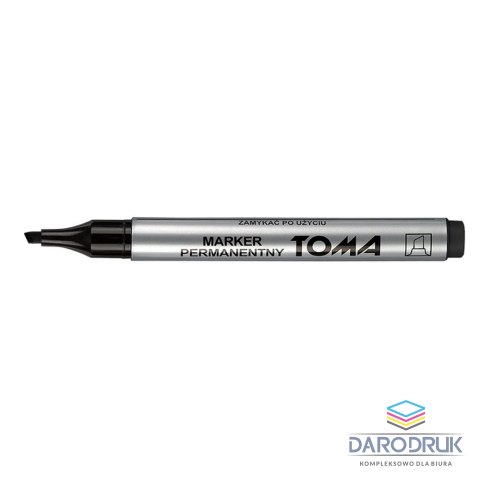 Toma Marker permanentny wkład czarny 0,6mm ścięta końcówka Toma (TO-091 3 3)