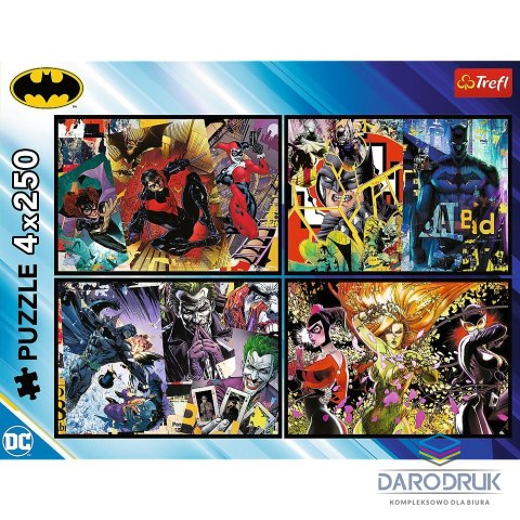Trefl Puzzle Batman 4x250 el. Trefl (13310)