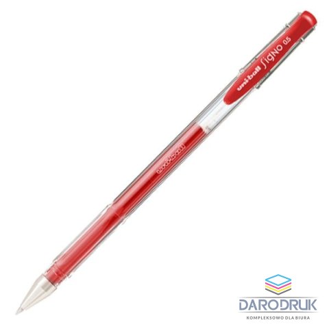 Uni Długopis żelowy wkład czerwony 0,3mm Uni (UM-100)