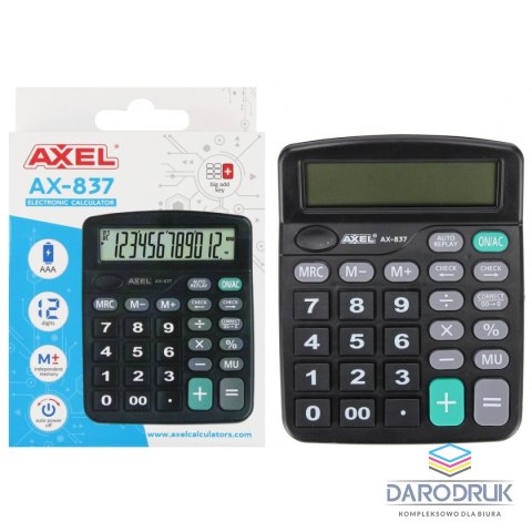 Axel Kalkulator kieszonkowy AX-837 Axel (558985)